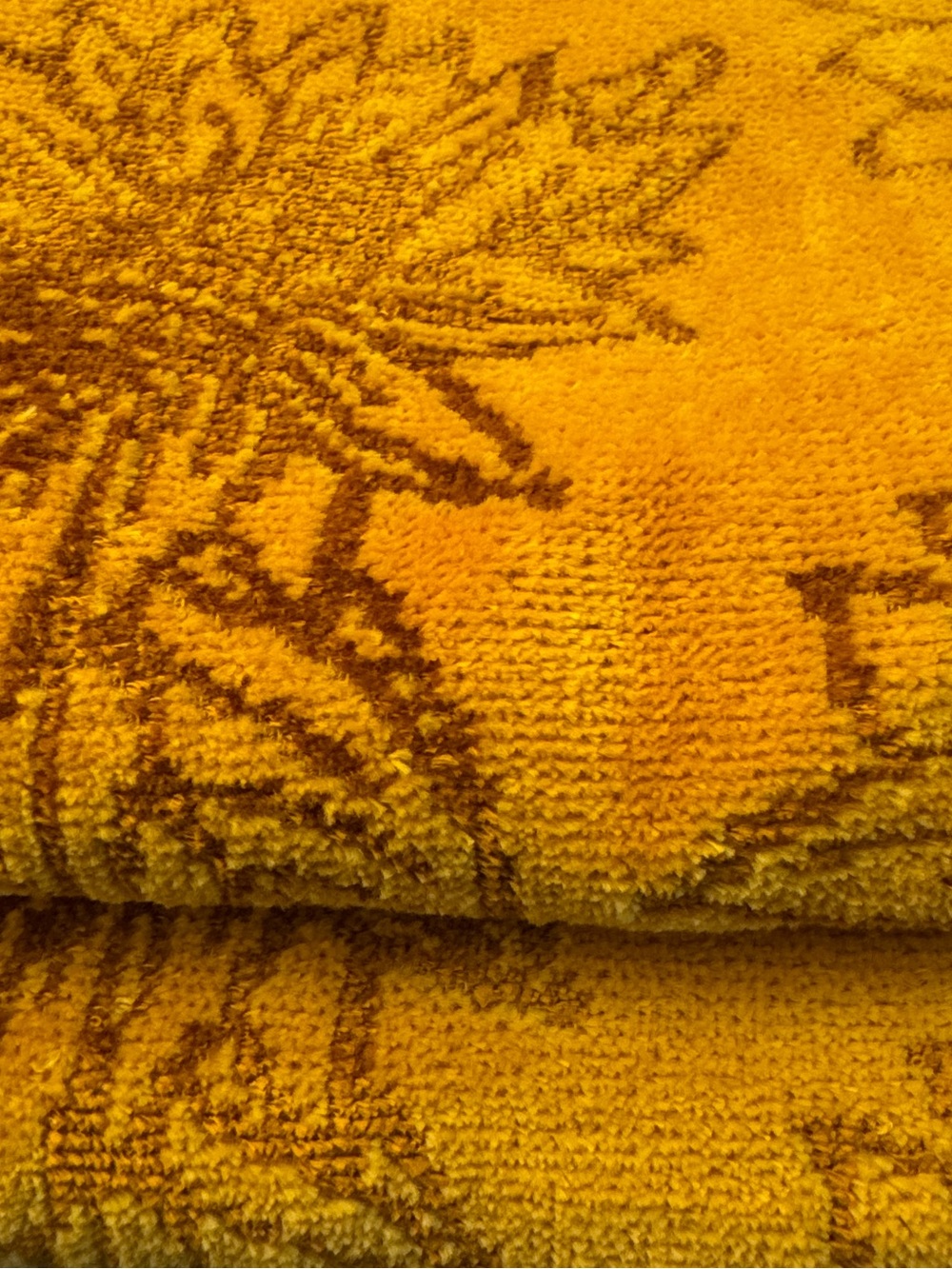 2pc TRULY LOU Sunflower Floral Bath Towel Set - Golden Yellow - Picture 5 of 5